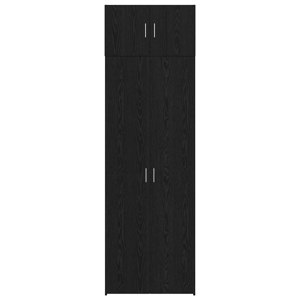 vidaXL Storage Cabinet 3 pcs Black Oak