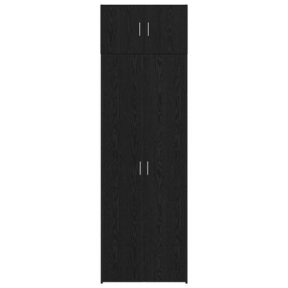 vidaXL Storage Cabinet 3 pcs Black Oak