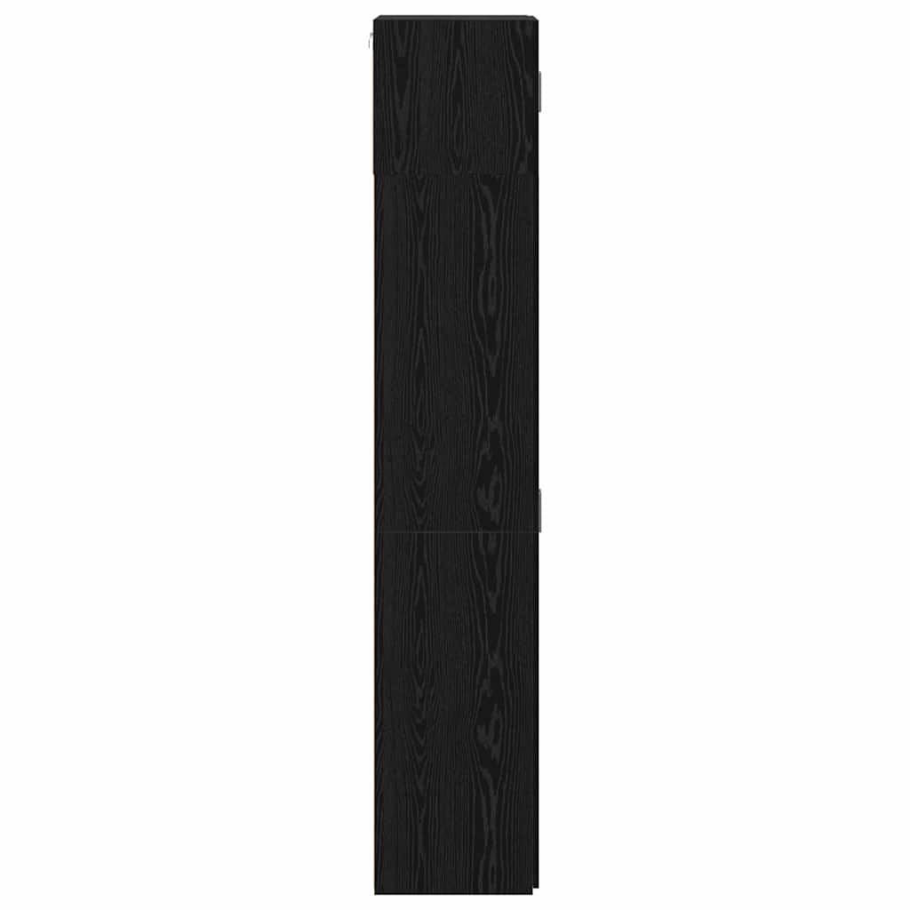 vidaXL Storage Cabinet 3 pcs Black Oak