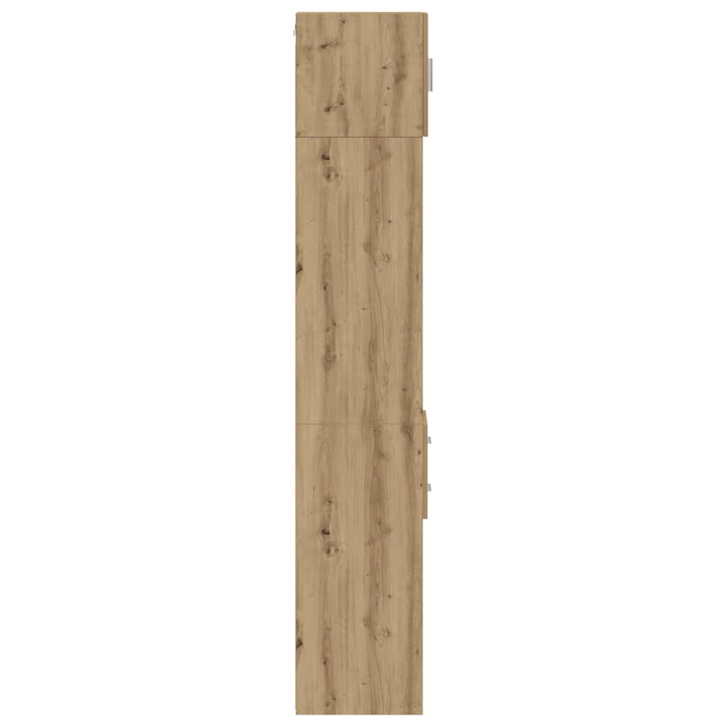 vidaXL Storage Cabinet 2 pcs Artisan Oak 30 x 42.5 x 225 cm