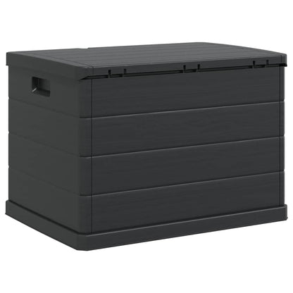vidaXL Garden Storage Box Anthracite 77.5 x 54.5 x 53 cm Plastic