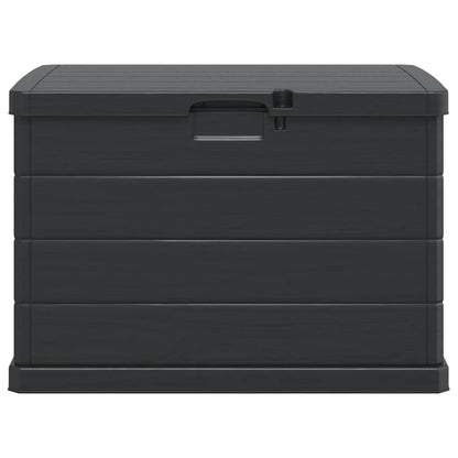 vidaXL Garden Storage Box Anthracite 77.5 x 54.5 x 53 cm Plastic