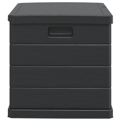 vidaXL Garden Storage Box Anthracite 77.5 x 54.5 x 53 cm Plastic