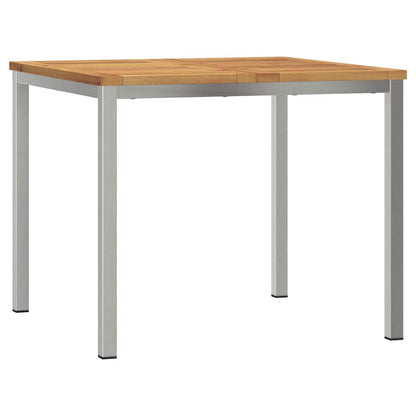 vidaXL Garden Dining Set 3 pcs Solid acacia wood & stainless steel