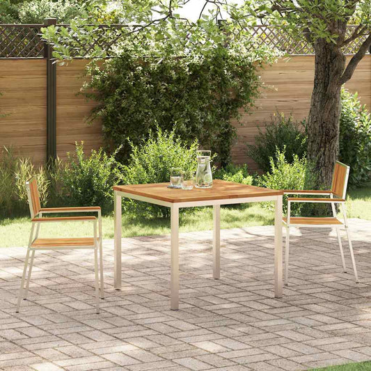 vidaXL Outdoor Dining Set 3 pcs 90 x 90 x 75 cm