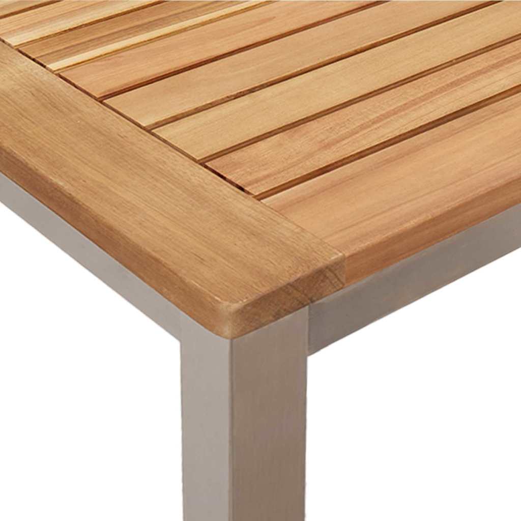 vidaXL Outdoor Dining Set 5 pcs Brown Solid Acacia Wood