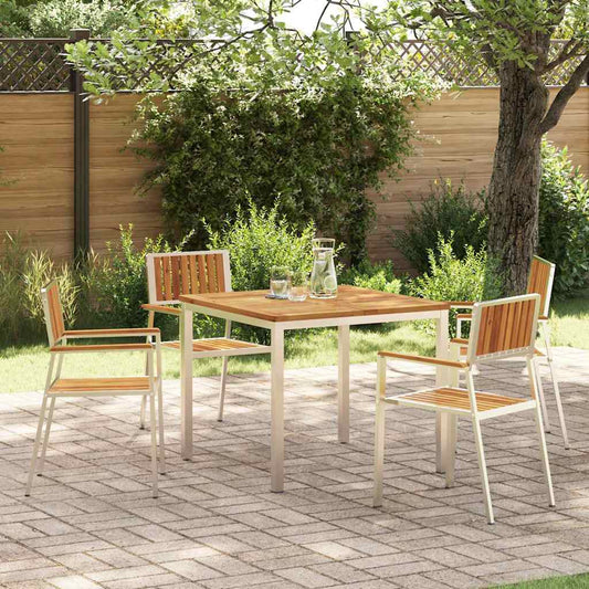 vidaXL Outdoor Dining Set 5 pcs 90 x 90 x 75 cm
