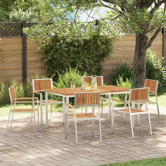 vidaXL Outdoor Dining Set 7 pcs 150 x 90 x 75 cm