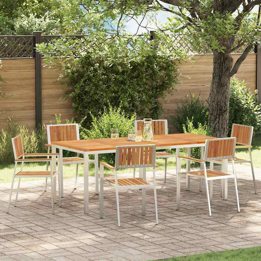 vidaXL Outdoor Dining Set 7 pcs 200 x 90 x 75 cm