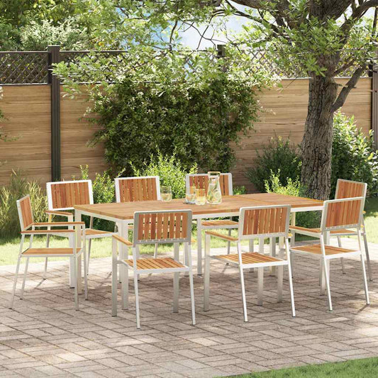 vidaXL Outdoor Dining Set 9 pcs 200 x 90 x 75 cm
