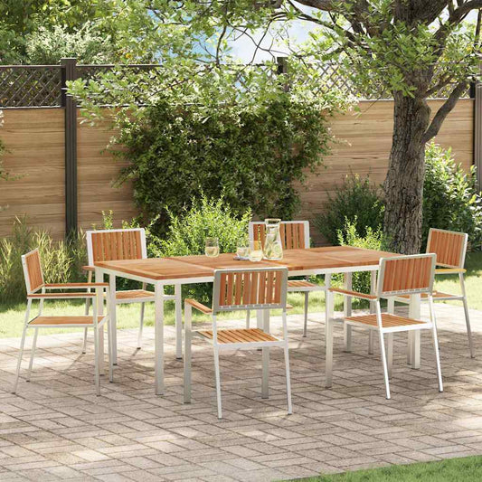 vidaXL Outdoor Dining Set 7 pcs 200 x 90 x 75 cm