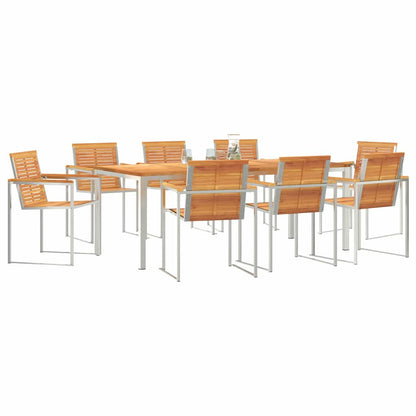 vidaXL Garden Dining Set 9 pcs Solid Wood Acacia