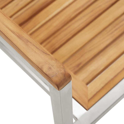vidaXL Garden Dining Set 9 pcs Solid Wood Teak