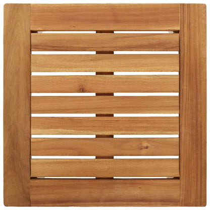 vidaXL Sun Lounger 3 pcs Brown Solid Acacia Wood and Stainless Steel