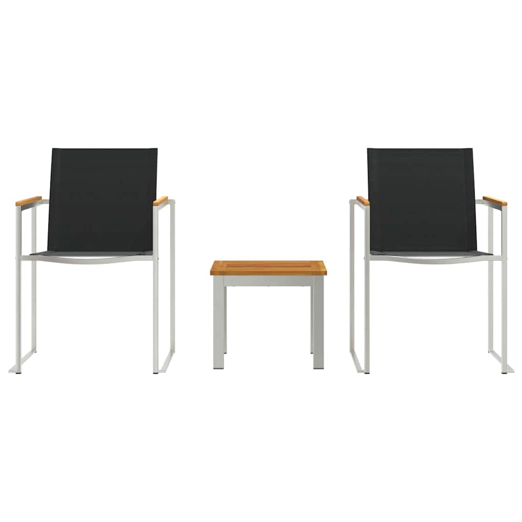 vidaXL Garden Dining Set 3 pcs Brown and Black