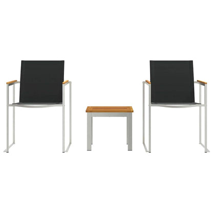 vidaXL Garden Dining Set 3 pcs Brown and Black