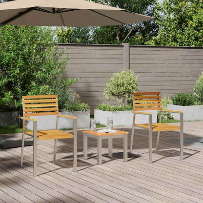 vidaXL Garden Dining Set 3 pcs Brown