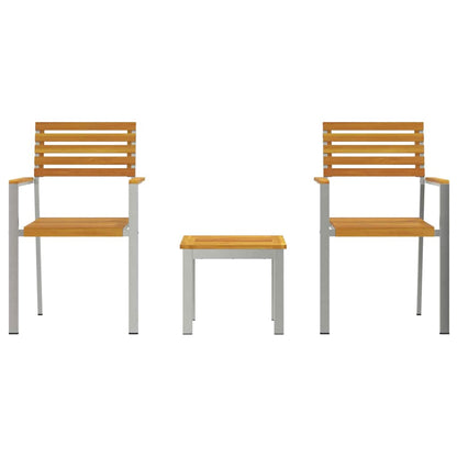 vidaXL Garden Dining Set 3 pcs Brown