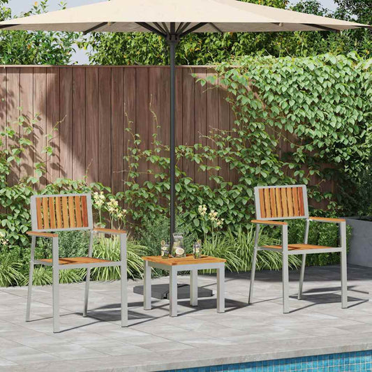 vidaXL Garden Dining Set 3 pcs Brown