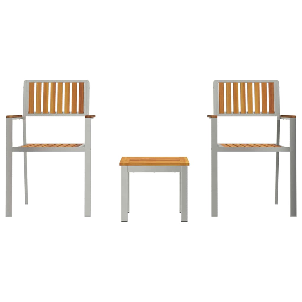 vidaXL Garden Dining Set 3 pcs Brown