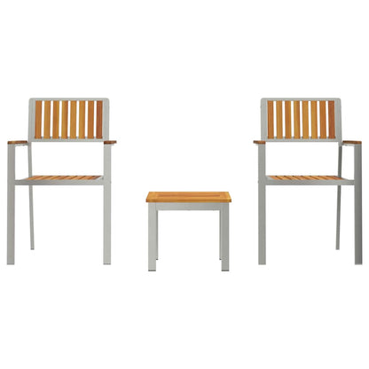 vidaXL Garden Dining Set 3 pcs Brown