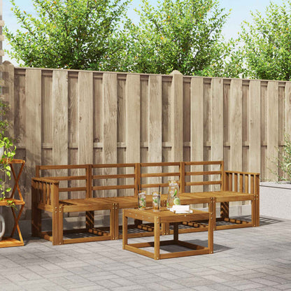 vidaXL Outdoor Sofa Set 5 pcs Natural