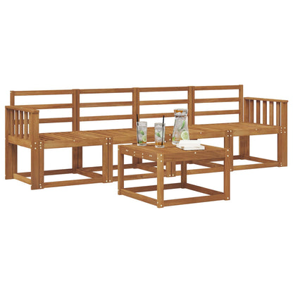 vidaXL Outdoor Sofa Set 5 pcs Natural