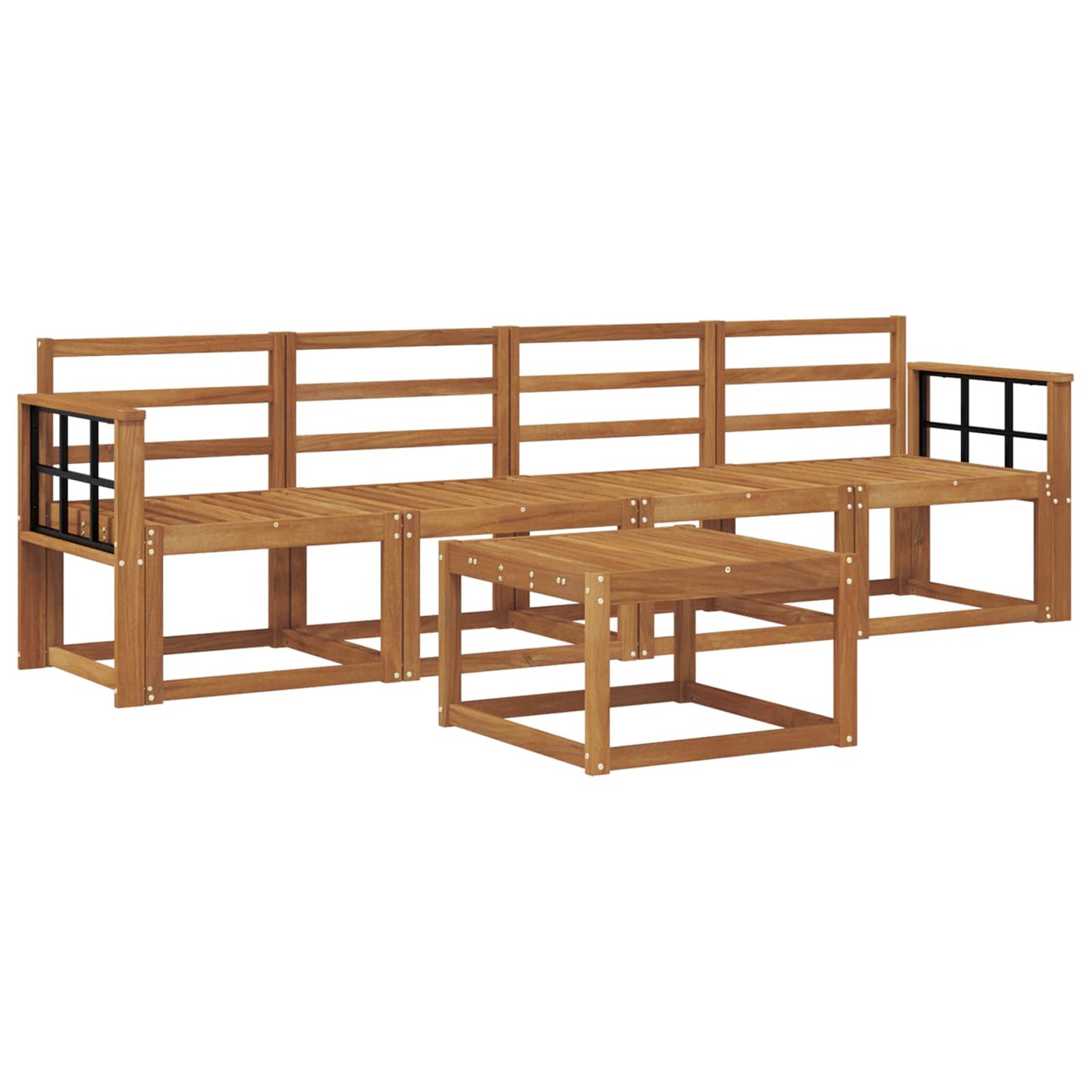 vidaXL Outdoor Sofa Set 5 pcs Natural
