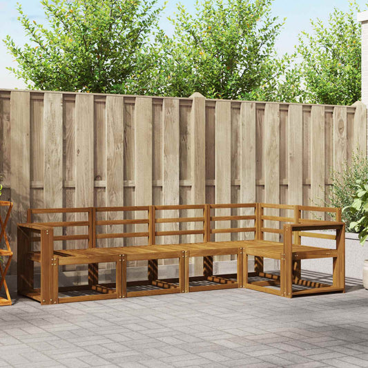 vidaXL Outdoor Sofa Set 5 pcs Natural