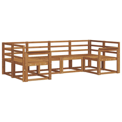 vidaXL Outdoor Sofa Set 6 pcs Natural Solid Acacia Wood