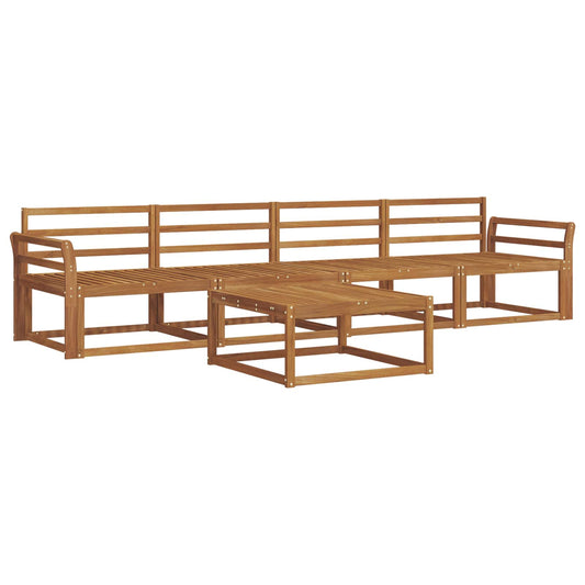 vidaXL Outdoor Sofa Set 5 pcs Natural Solid Acacia Wood