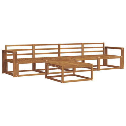vidaXL Outdoor Sofa Set 5 pcs Natural Solid Acacia Wood