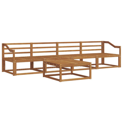 vidaXL Outdoor Sofa Set 5 pcs Natural Solid Acacia Wood