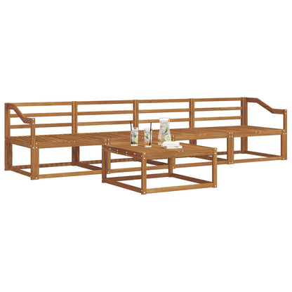 vidaXL Outdoor Sofa Set 5 pcs Natural Solid Acacia Wood