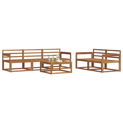 vidaXL Outdoor Sofa Set 6 pcs Natural Solid Acacia Wood