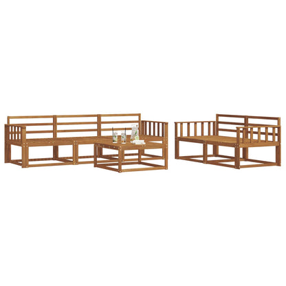 vidaXL Outdoor Sofa Set 6 pcs Natural Solid Acacia Wood