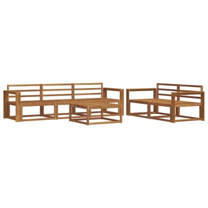 vidaXL Outdoor Sofa Set 6 pcs Natural Solid Acacia Wood