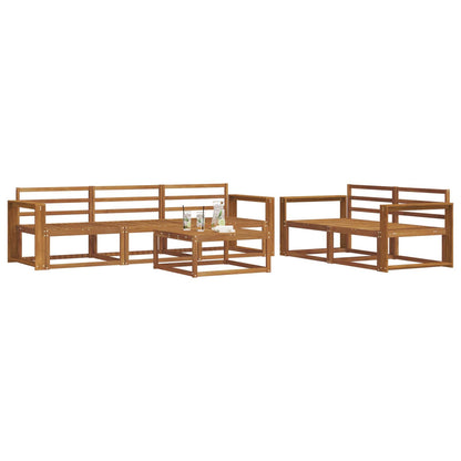 vidaXL Outdoor Sofa Set 6 pcs Natural Solid Acacia Wood