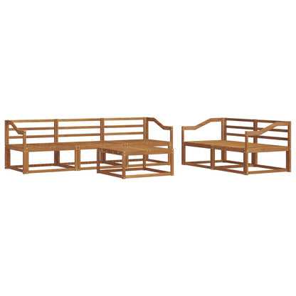 vidaXL Outdoor Sofa Set 6 pcs Natural Solid Acacia Wood