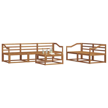 vidaXL Outdoor Sofa Set 6 pcs Natural Solid Acacia Wood