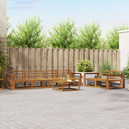 vidaXL Outdoor Sofa Set 7 pcs Natural Solid Acacia Wood