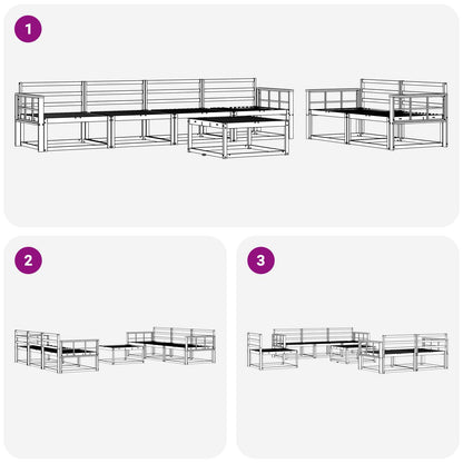 vidaXL Outdoor Sofa Set 7 pcs Natural Solid Acacia Wood