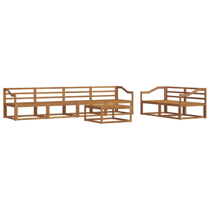 vidaXL Outdoor Sofa Set 7 pcs Natural Solid Acacia Wood