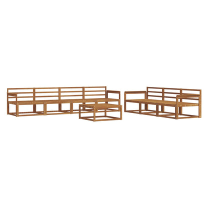 vidaXL Outdoor Sofa Set 8 pcs Natural Solid Acacia Wood