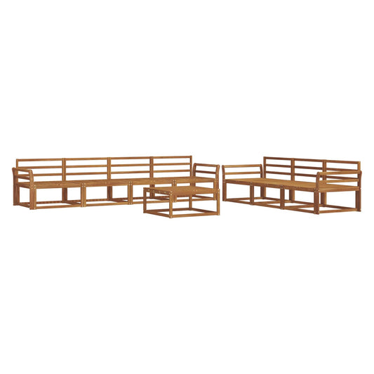 vidaXL Outdoor Sofa Set 8 pcs Natural Solid Acacia Wood
