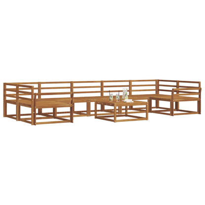 vidaXL Outdoor Sofa Set 8 pcs Natural Solid Acacia Wood