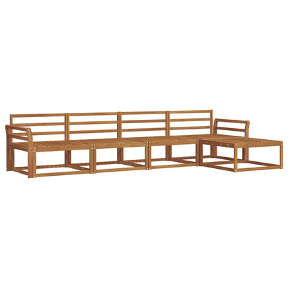 vidaXL Outdoor Sofa Set 5 pcs Natural Solid Acacia Wood