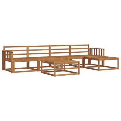 vidaXL Outdoor Sofa Set 6 pcs Natural Solid Acacia Wood