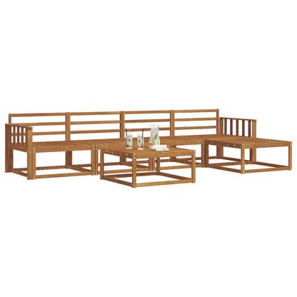 vidaXL Outdoor Sofa Set 6 pcs Natural Solid Acacia Wood