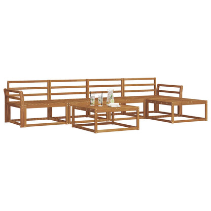vidaXL Outdoor Sofa Set 6 pcs Natural Solid Acacia Wood